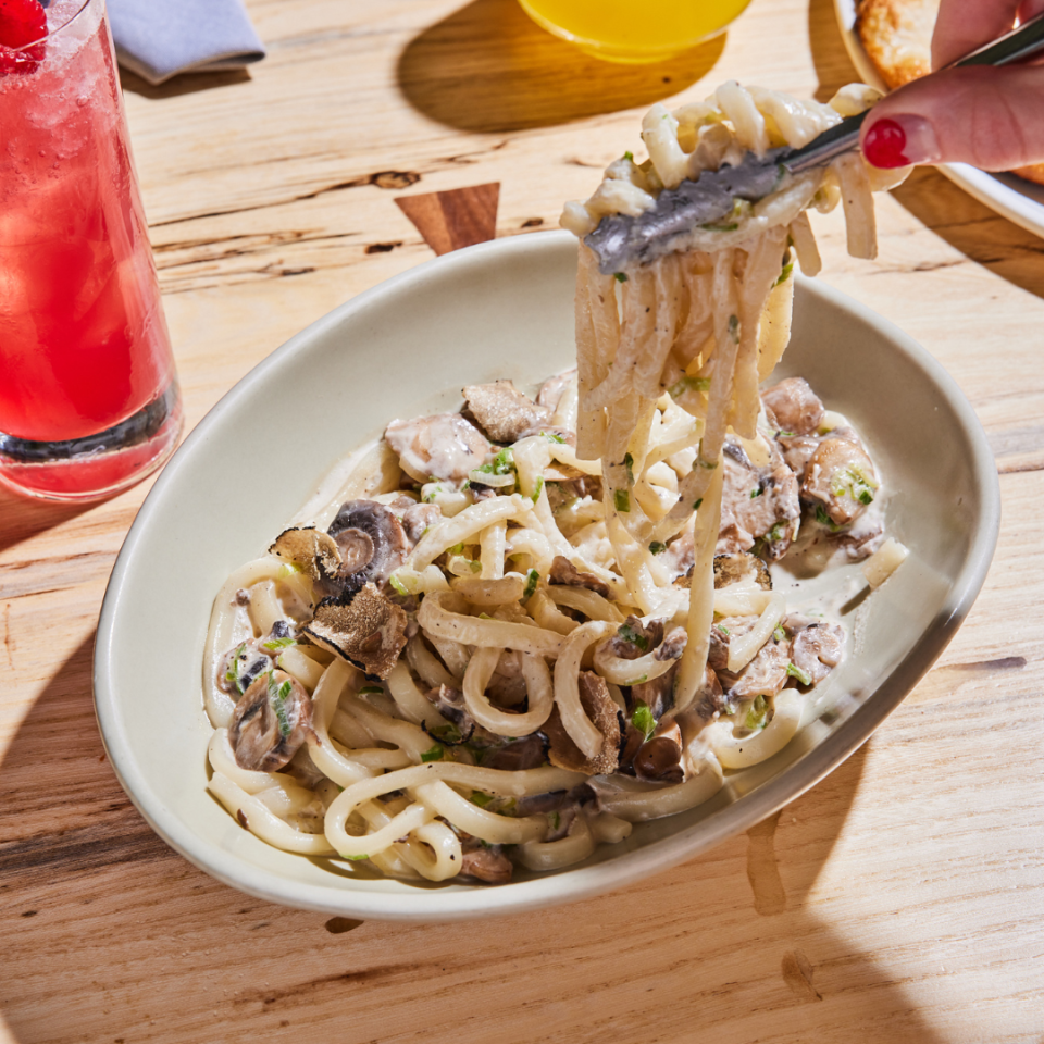 The Udon noodles will be part of Planta's three-course, Prix Fixe menu this Valentine's Day.