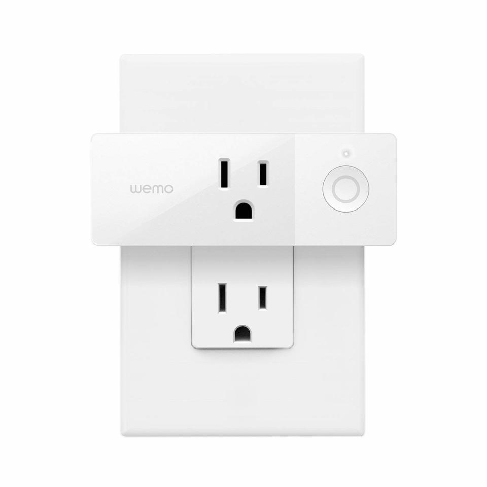 A smart plug is a perfect gift for someone already comfortable shouting commands around the house. By simply plugging in any appliance, light, or electronic, the WeMo Smart Plug makes it smart, meaning you can turn on the coffeemaker from the comfort of your bed, or turn off that lamp you missed after you leave the house.
SHOP NOW: Mini Smart Plug by WeMo, $27.90, amazon.com.