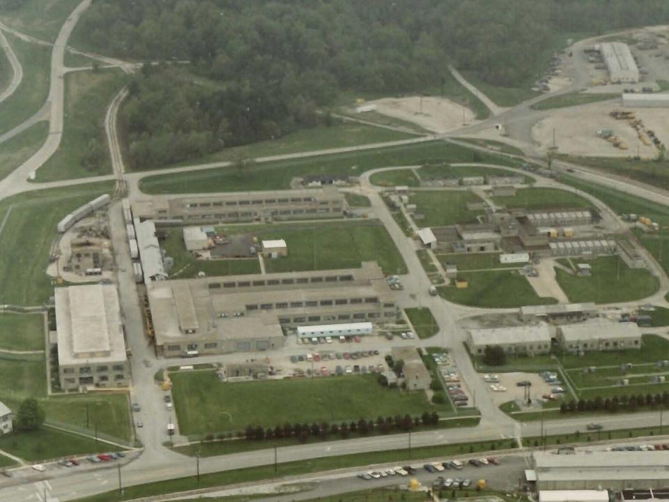 The Crane Army Ammunition Activity pyrotechnics facility, about 35 miles southwest of Bloomington.