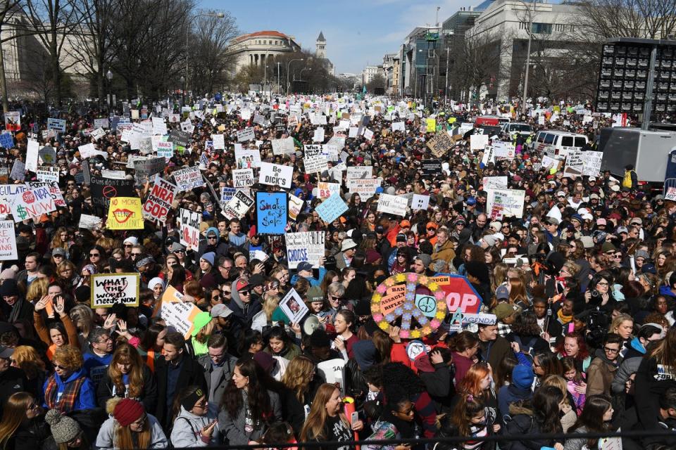 La Marcha por Nuestras Vidas en Washington DC en 2018 (The Washington Post)