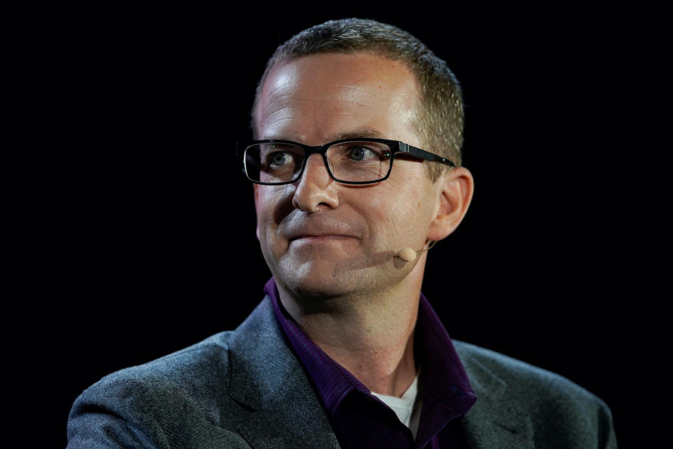 Mike Schroepfer, Chief Technology Officer at Facebook speaks at the WSJTECH live conference in Laguna Beach, California, U.S. October 21, 2019.    REUTERS/ Mike Blake - RC1FD8EC85C0