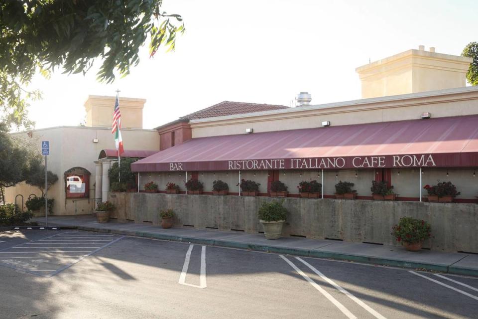 Cafe Roma was founded in the old Park Hotel in San Luis Obispo before the owners built the current location across from the railroad station, seen here on Nov. 30, 2023.