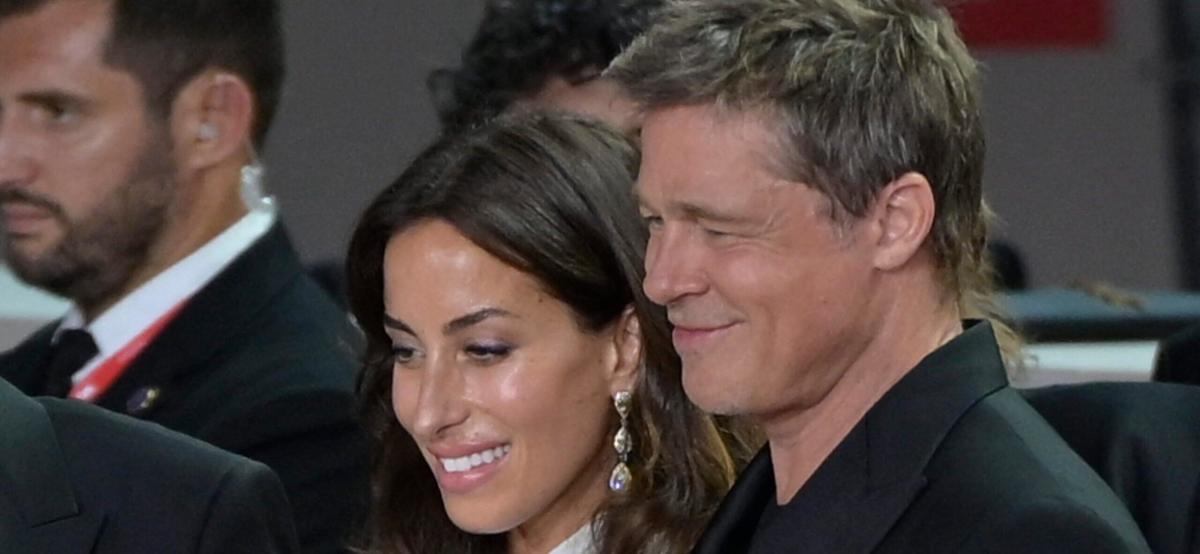 Brad Pitt and Ines de Ramon officially on the red carpet after a meeting in a French castle