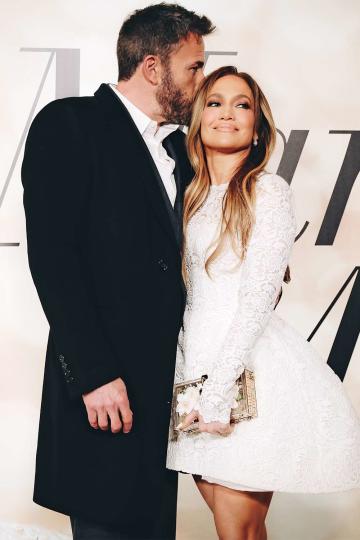 LOS ANGELES, CALIFORNIA - FEBRUARY 08: Ben Affleck and Jennifer Lopez attend the Los Angeles special screening of "Marry Me" on February 08, 2022 in Los Angeles, California. (Photo by Rich Fury/WireImage)