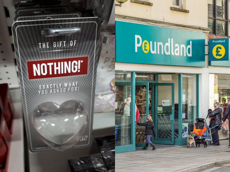 Poundland faces anger over plastic waste after selling empty Valentine’s Day ‘Gift of Nothing’