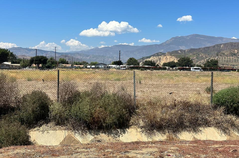 The future site of Arrive Santa Paula development at 18004 E. Telegraph Road in Santa Paula can be seen from Highway 126 on Tuesday.