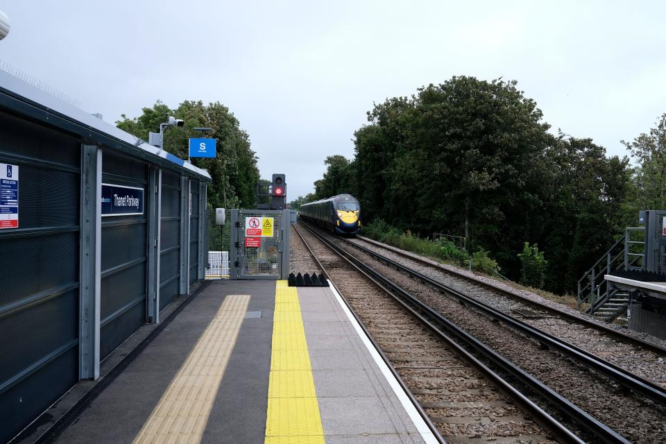 thanet parkway rail station,just opened,isle of thanet,east kent,uk july 31 2023