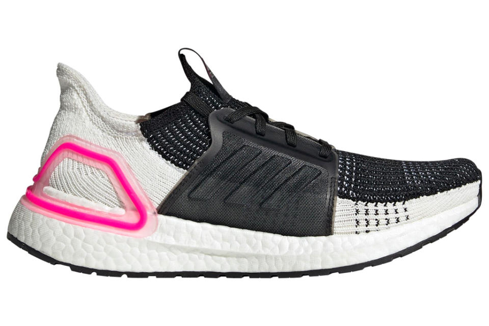 adidas, running shoes, pink, white, black