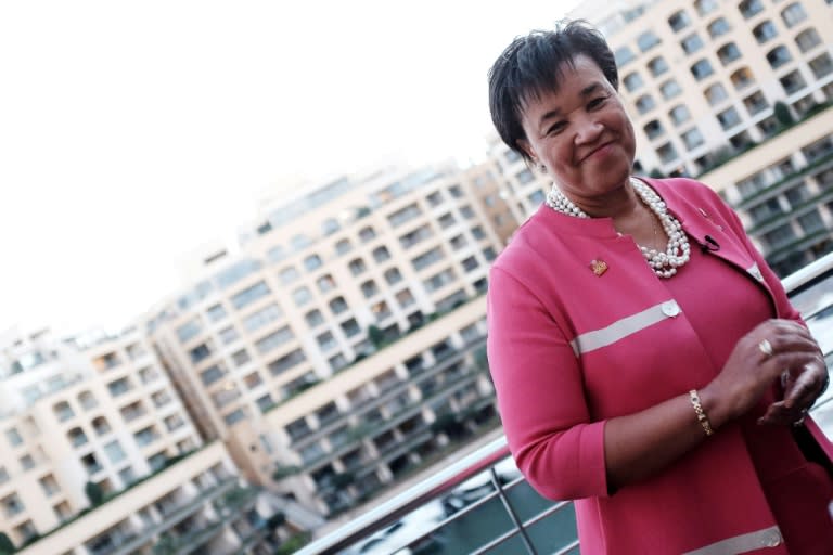 British lawyer Patricia Scotland, Baroness Scotland of Asthal, poses for a photo in St. Julian, Malta, on November 28, 2015