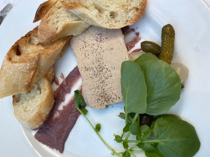 chicken liver pâté from Mon Ami Gabi in Las Vegas.