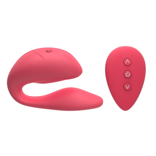 bellesa pink airvibe couples sex toy with remote control