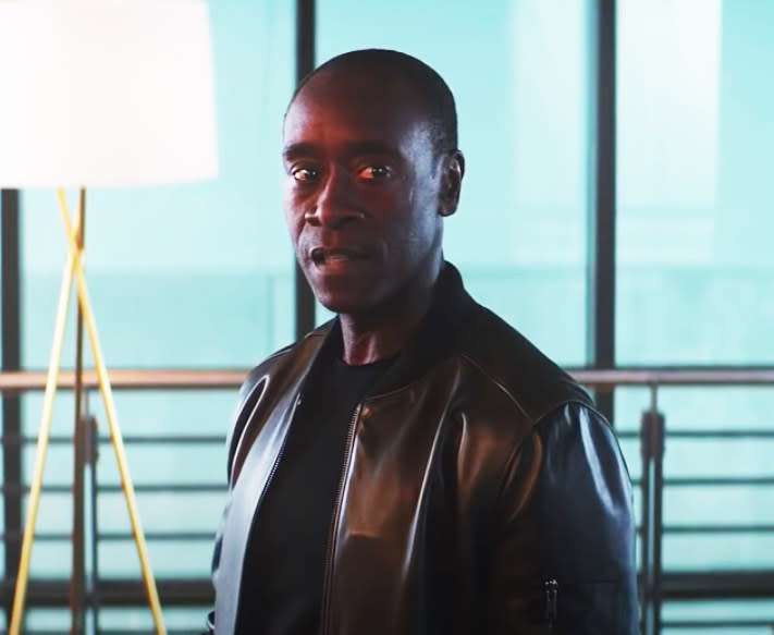 close up of Don Cheadle