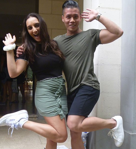 MasterChef Australia contestants Larissa Takchi and Derek Lau were rumoured to be dating 