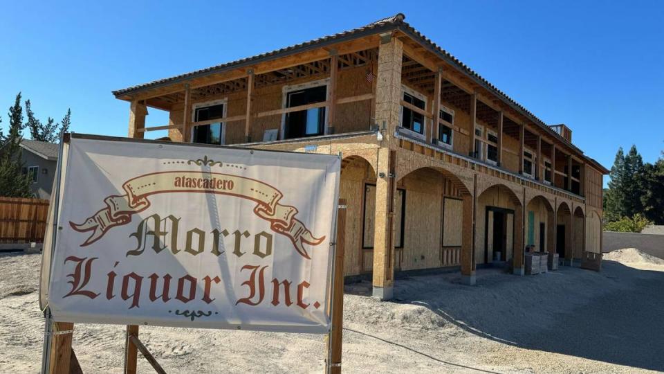 A news building at 8120 Morro Road in Atascadero will be home to Morro Liquor and A-Town Deli and Grill on the ground floor with two apartments on the upper story.