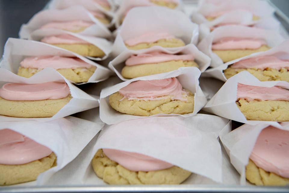 Frosted cookies at Crumbl in Asheville January 26, 2022.