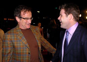 Robin Williams and Sean Astin at the LA premiere of New Line's The Lord of the Rings: The Return of The King