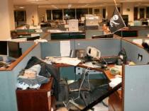 CSFB Trashed Cubicle