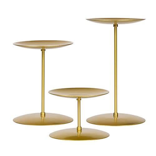 2) Gold Candle Holders (Set of Three)