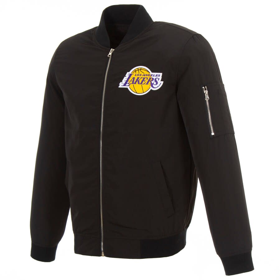 Lakers LeBron James Fanatics Full-Zip Bomber Jacket
