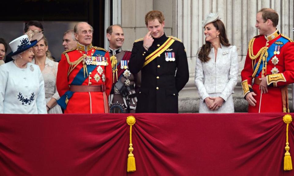 Royal family at Buckingham palace