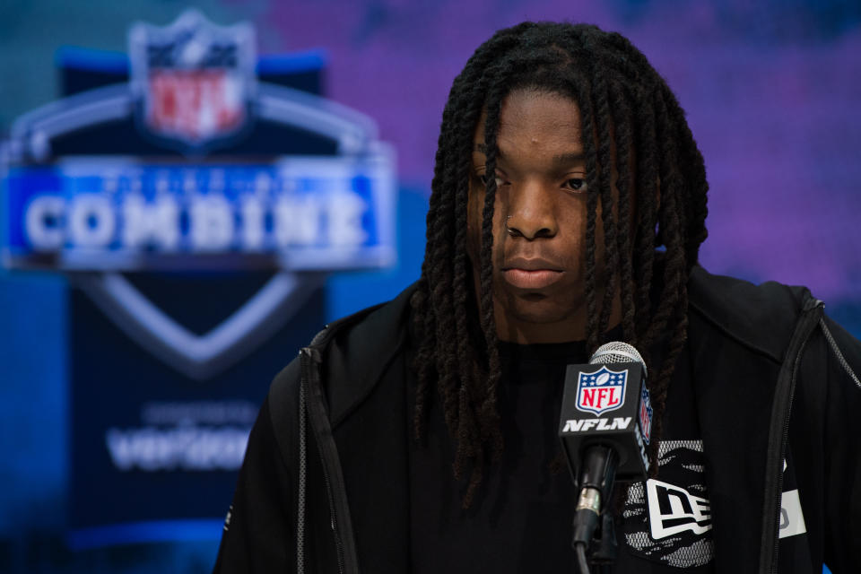 Colorado WR Laviska Shenault Jr. has endured quite a bit in his life. (Photo by Zach Bolinger/Icon Sportswire via Getty Images)