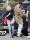 <p>The couple were spotted out together in Los Angeles with their miracle newborn baby.</p>