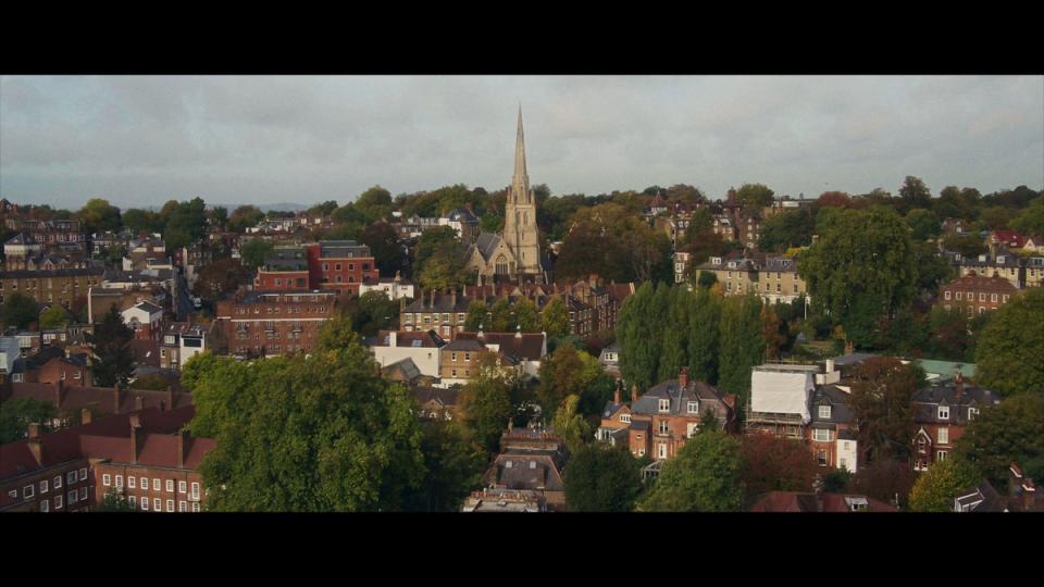 A drone shot of Hampstead (Channel 4)