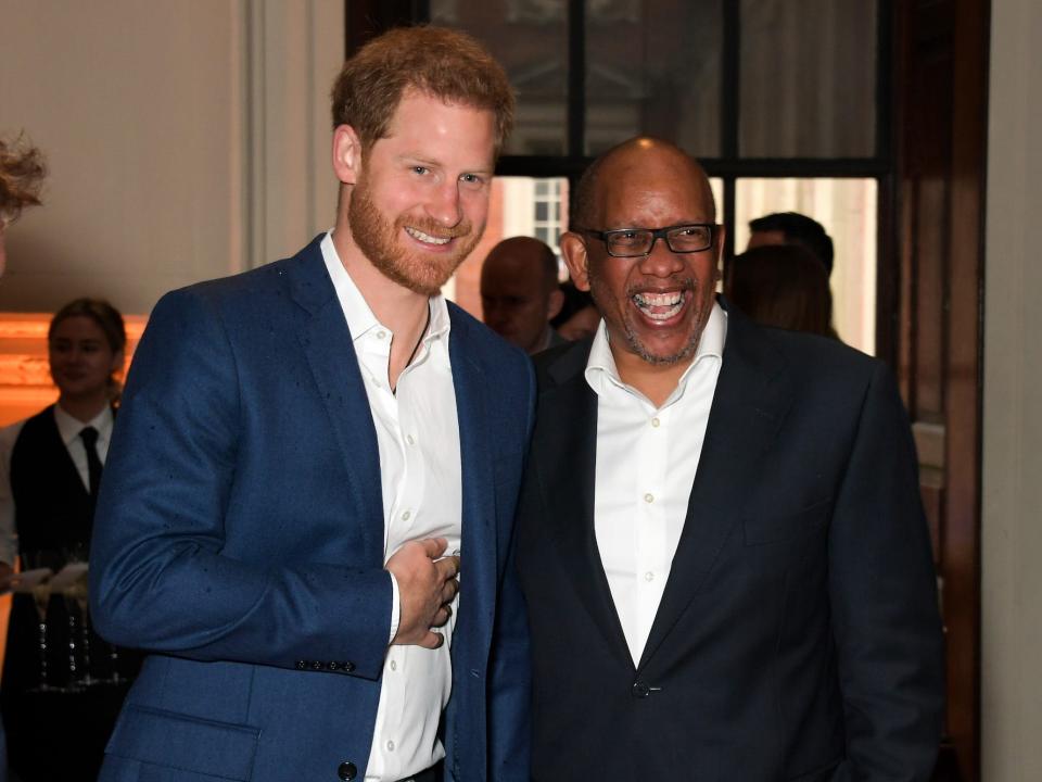 Prince Harry and Prince Seeiso of Lesotho in 2019.