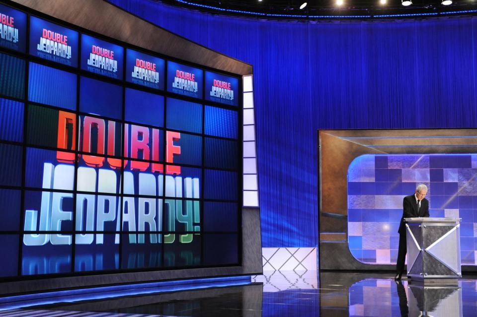 <p>Each episode covers five categories, which are set before the morning of the show. To make sure categories aren't geared towards one contestant in particular, <a href="https://better.net/arts-events/movies-tv/jeopardy-heres-actually-happens-behind-scenes/" rel="nofollow noopener" target="_blank" data-ylk="slk:names are drawn randomly;elm:context_link;itc:0;sec:content-canvas" class="link ">names are drawn randomly</a> and assigned to an episode <em>after</em> questions are finalized.</p>