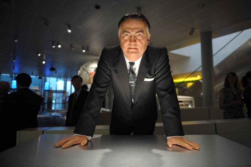 A wax figure of J. Edgar Hoover is on display during a preview of the Newseum's exhibit, "G-Men and Journalists: Top News Stories of the FBI's First Century" in Washington, on June 17, 2008. Hoover died May 2, 1972 at the age of 77. File Photo by Roger L. Wollenberg/UPI