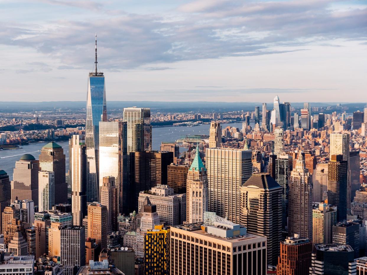 Aerial view of New York City