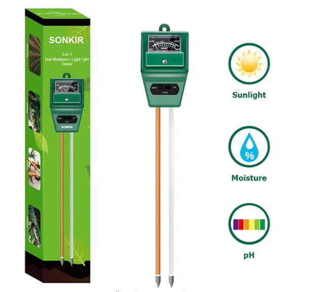 Find this Sonkir Soil pH Meter for $16 on <a href="https://amzn.to/30AhXMn" target="_blank" rel="noopener noreferrer">Amazon</a>.