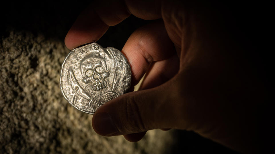 A coin found during one of the experiences - Credit: Pelorus