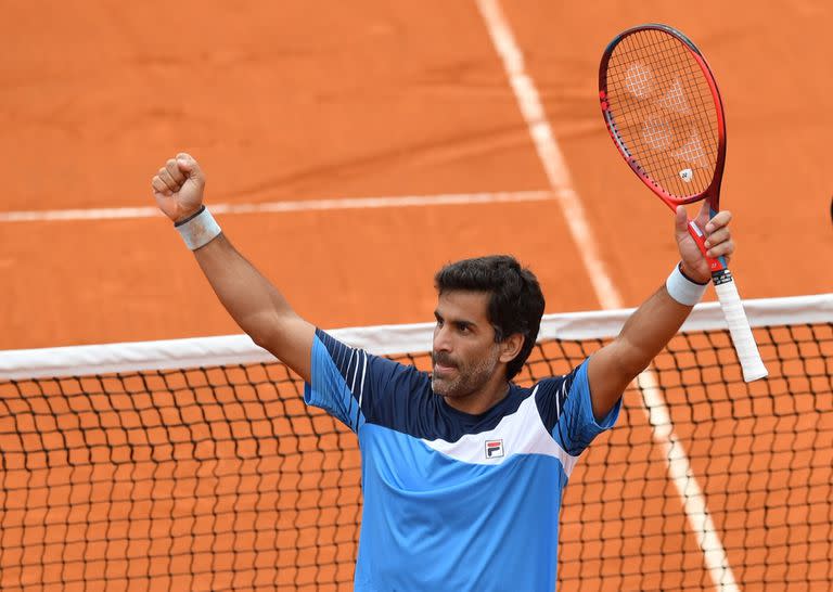 Horacio Zeballos en su más reciente performance, por la Copa Davis en la serie ante Belarús