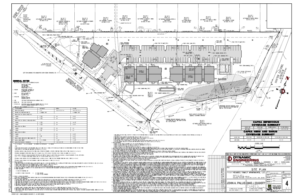 Site plans for a proposed 50-unit Affordable Housing development.