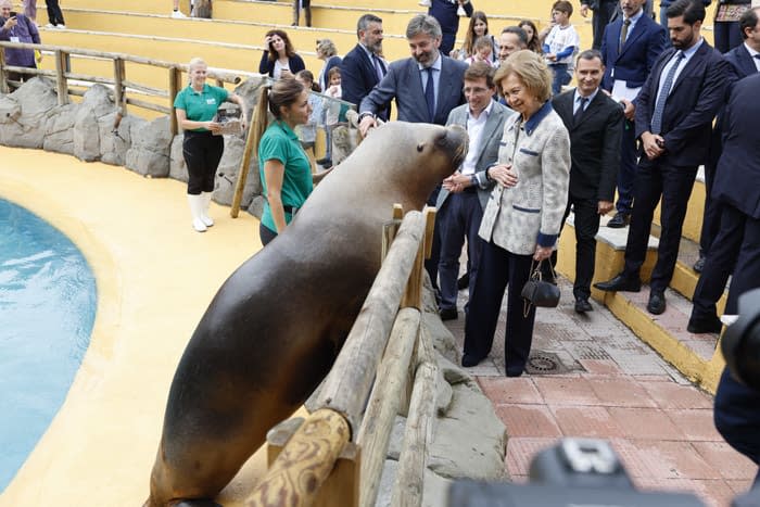 reina Sofia en el Zoo de Madrid