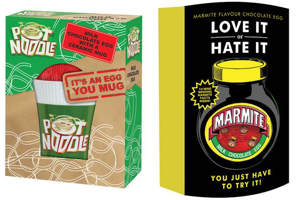 The controversial The Pot Noodle and Marmite easter eggs