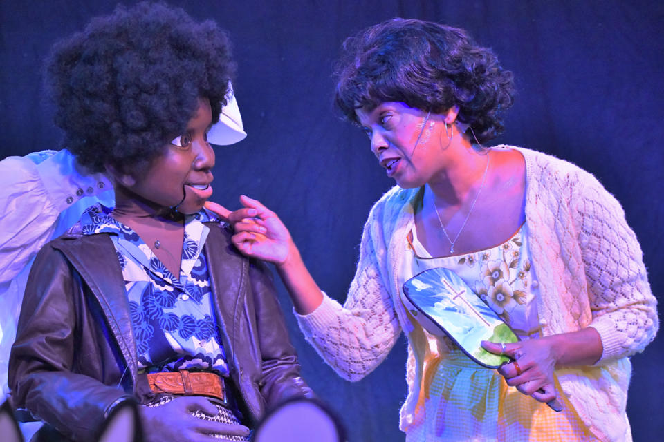 Trecey Dory as Jermaine Jackson and Suzanne Nichols as Katherine Jackson in 'For the Love of a Glove.' (Photo: fortheloveofaglove.com)