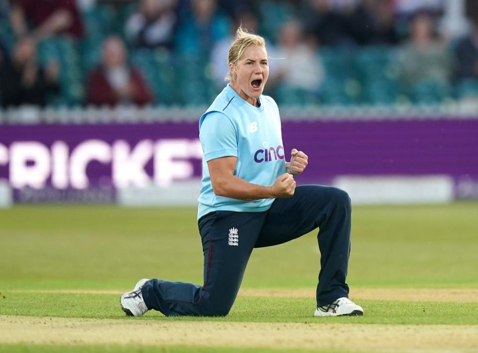 Katherine Brunt announced her retirement from Tests last weekend (Mike Egerton/PA) (PA Archive)