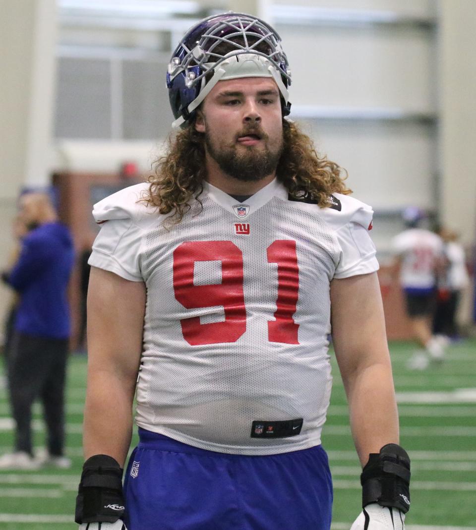 East Rutherford , NJ — May 10, 2024 -- Defensive lineman Casey Rogers as the NY Giants hold their Rookie Camp and introduce their new draft picks.