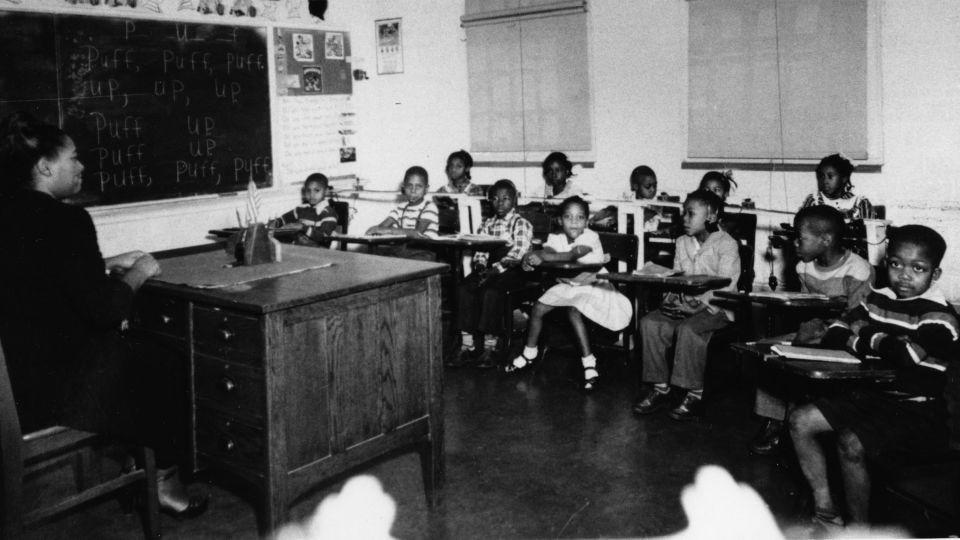 Black deaf students attended separate classes than their White peers on the school built on Gallaudet's campus in the early 1950s. - Courtesy Gallaudet University