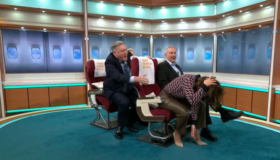 ed balls accidentally kicking susanna reid on good morning britain