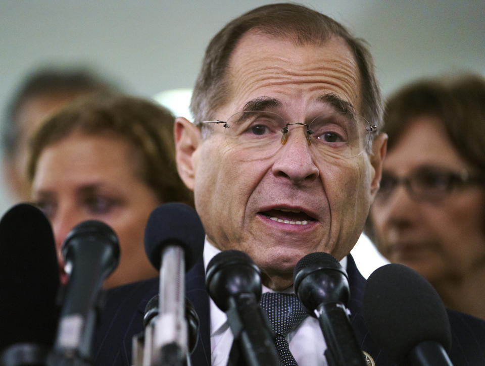 House Judiciary Committee ranking member Jerry Nadler, D-N.Y. (AP Photo/Carolyn Kaster)