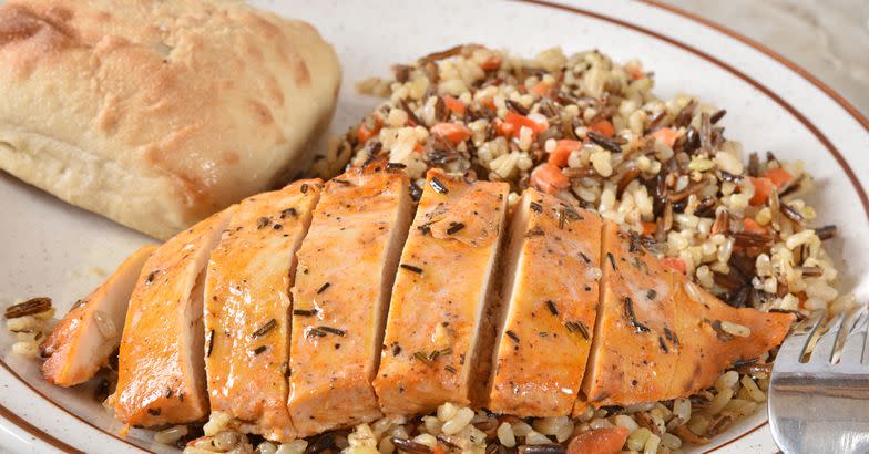 wild rice and chicken