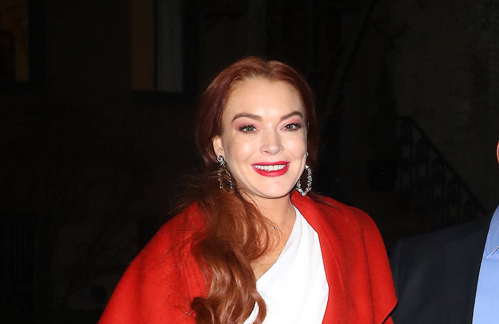 Lindsay Lohan is making her return to the movie business credit:Bang Showbiz