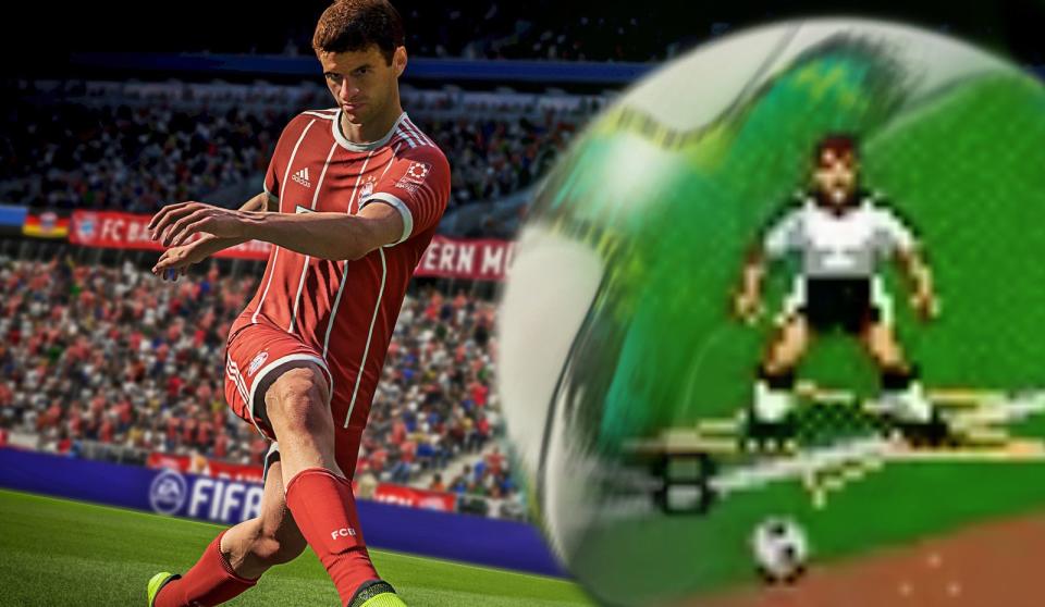 "FIFA" heute, damals - und in der Zeit dazwischen. Lassen Sie die zahllosen Ableger der erfolgreichsten Sportreihe der Welt Revue passieren. (Bild: EA)