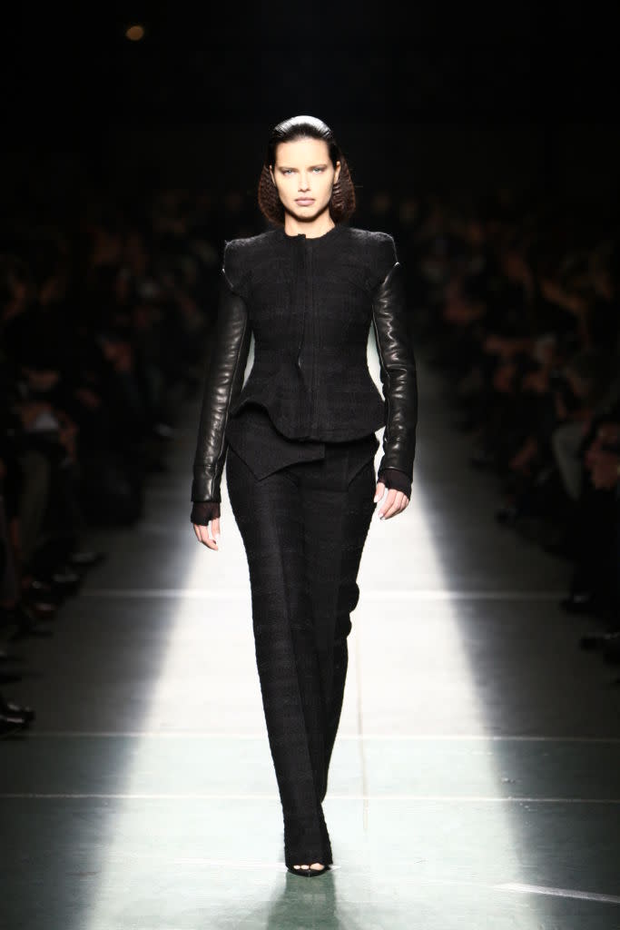 Adriana Lima on the runway at Givenchy's fall 2009 fashion show in Paris, supermodel