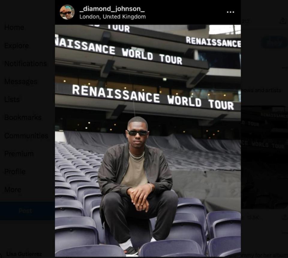 At age 27, Kansas City native Diamond Johnson, drummer for Beyoncé’s Renaissance World Tour, is making a name for himself in the music industry. He lives in Los Angeles.