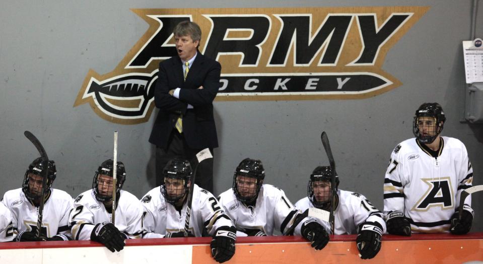 Army hockey coach Brian Riley heads into his 20th season at the helm. FILE PHOTO