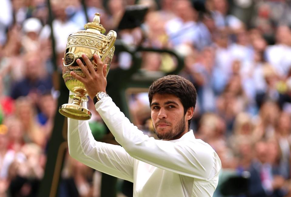 Carlos Alcaraz, the new king of Centre Court (Getty Images)